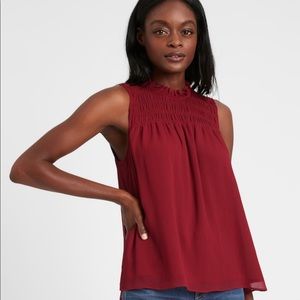 Banana Republic Smocked Tank Top